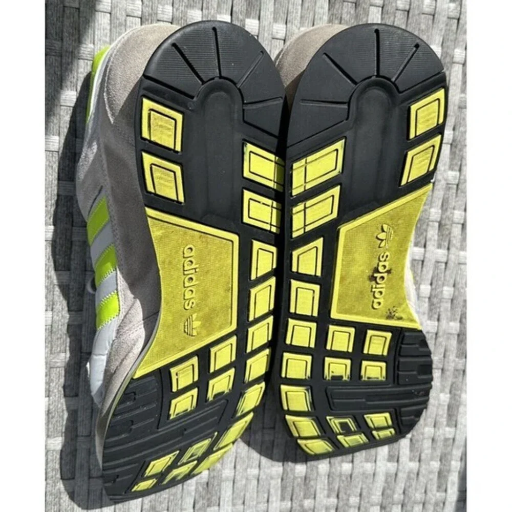Adidas Mens ZXZNYL Running Shoes Gray Green Size‎ 13
